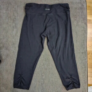 Calvin Klein Performance Women Quick Dry Yoga Pants High Waist Cotton Black M